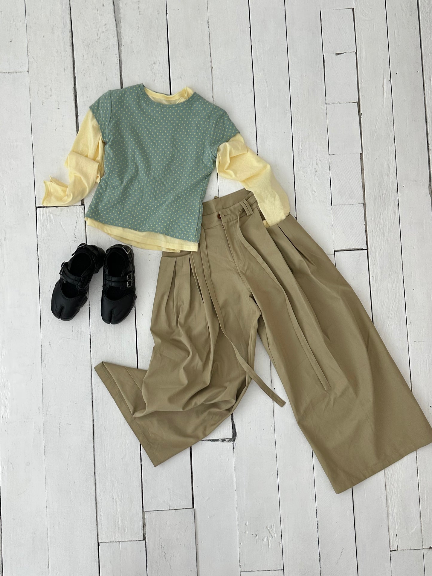 Double Strap Wide Pants