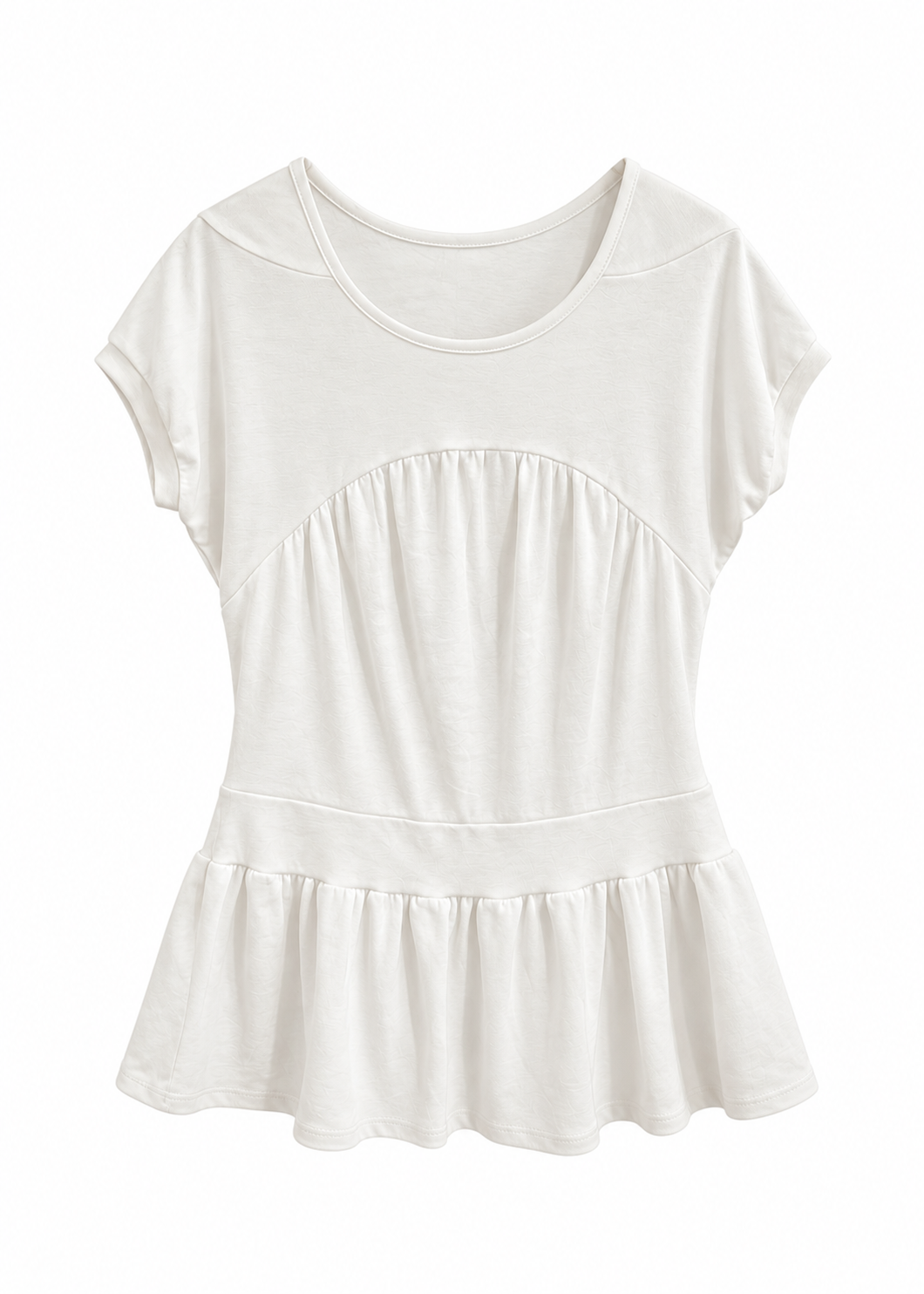 Gathered Peplum Top