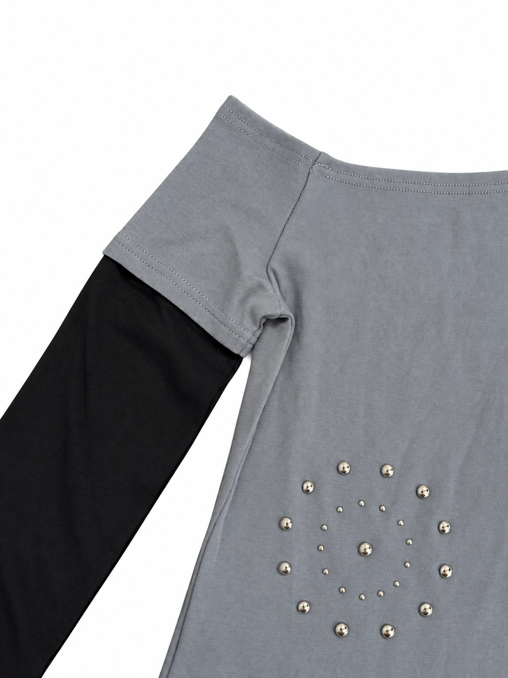 Silver Spiral Layered Top