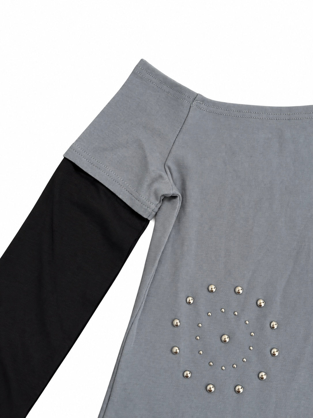 Silver Spiral Layered Top