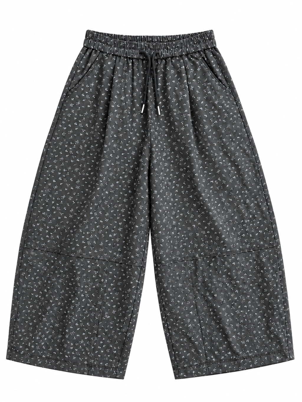 Flower Print Wide Pants