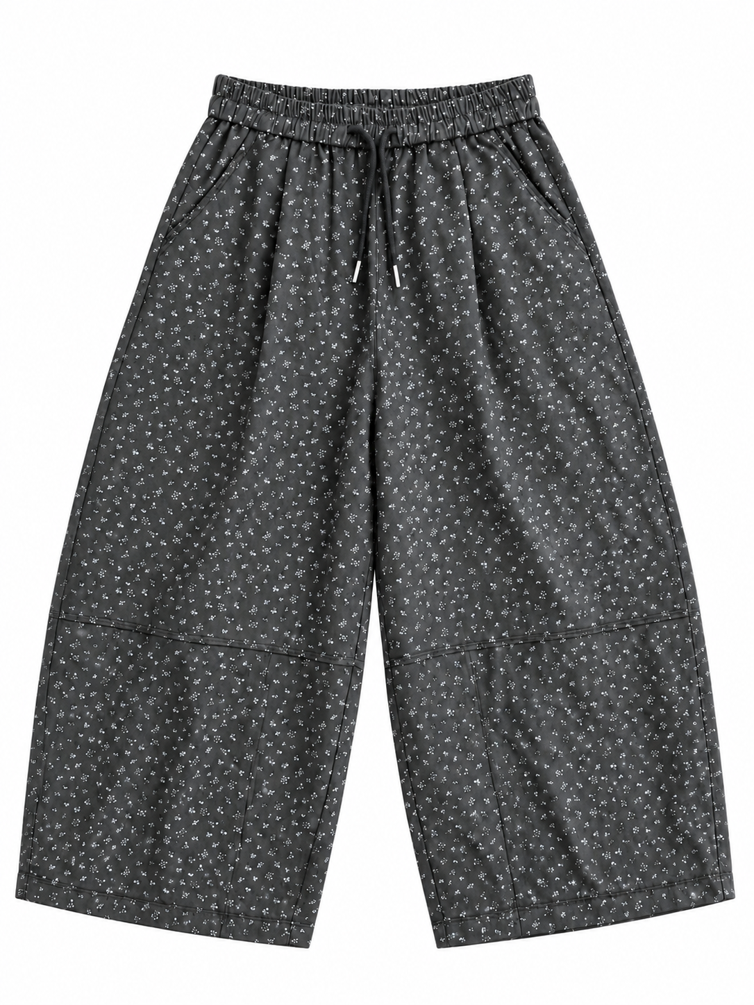 Flower Print Wide Pants
