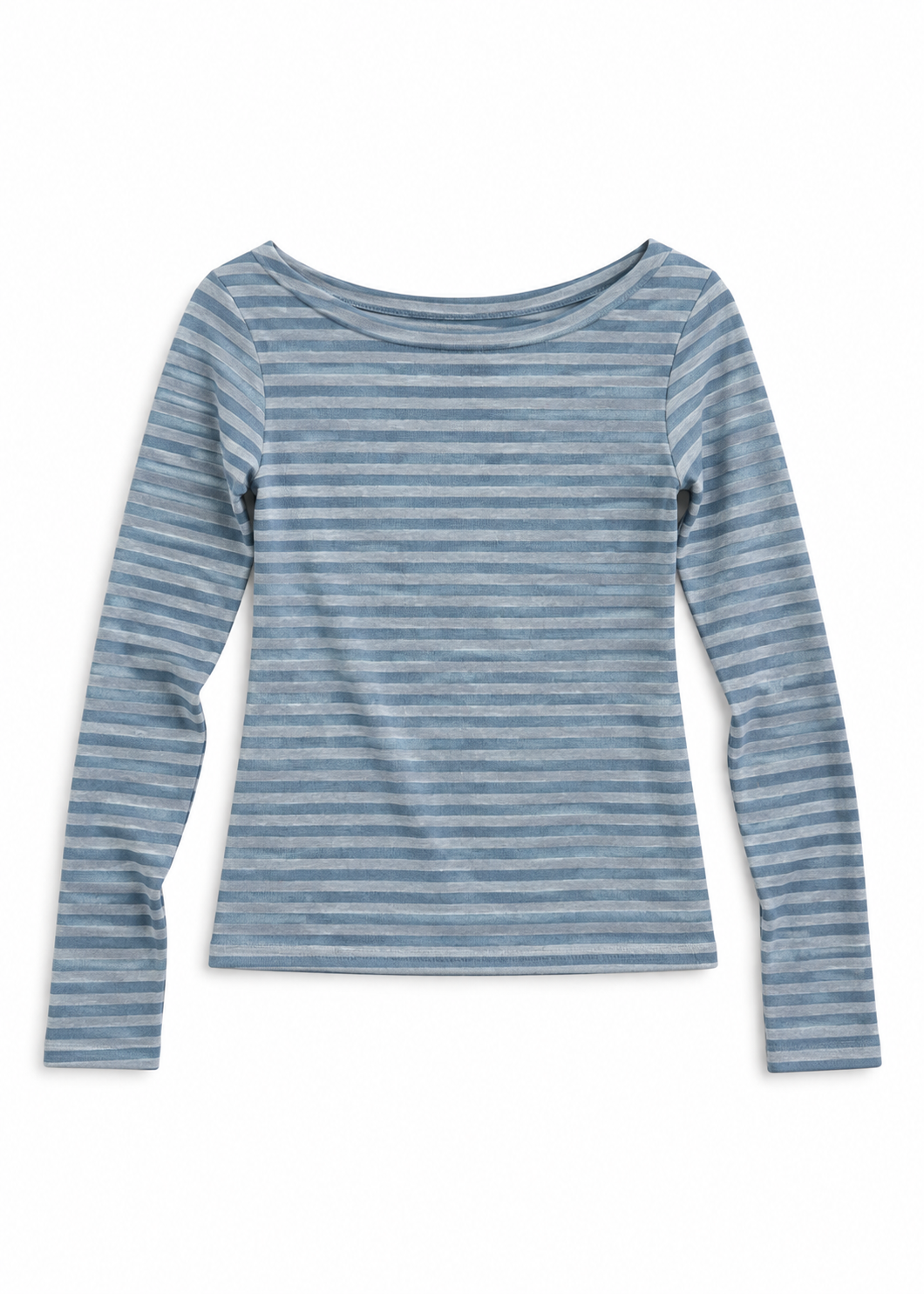 Cloudy Stripe Long Sleeve Top