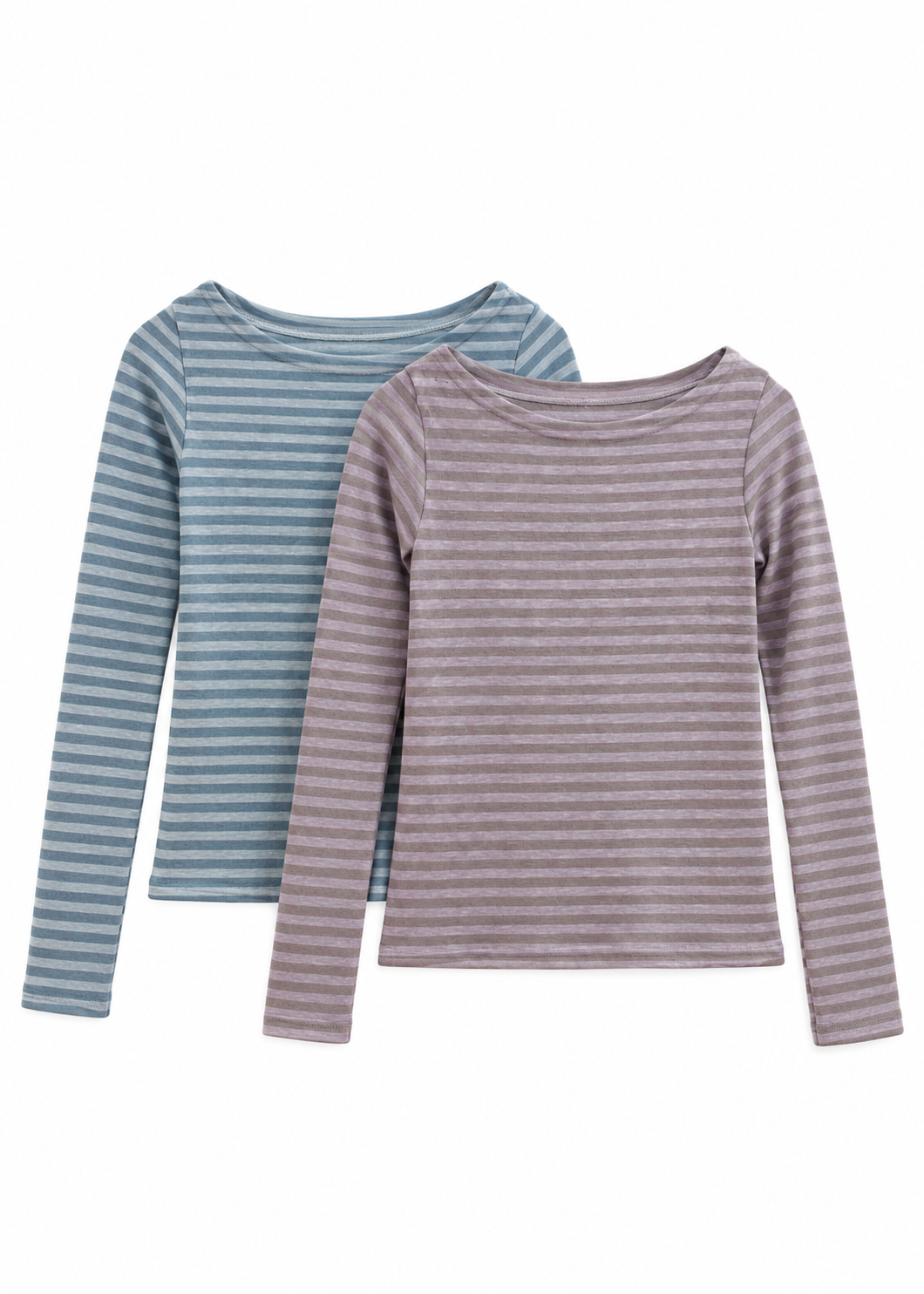 Cloudy Stripe Long Sleeve Top