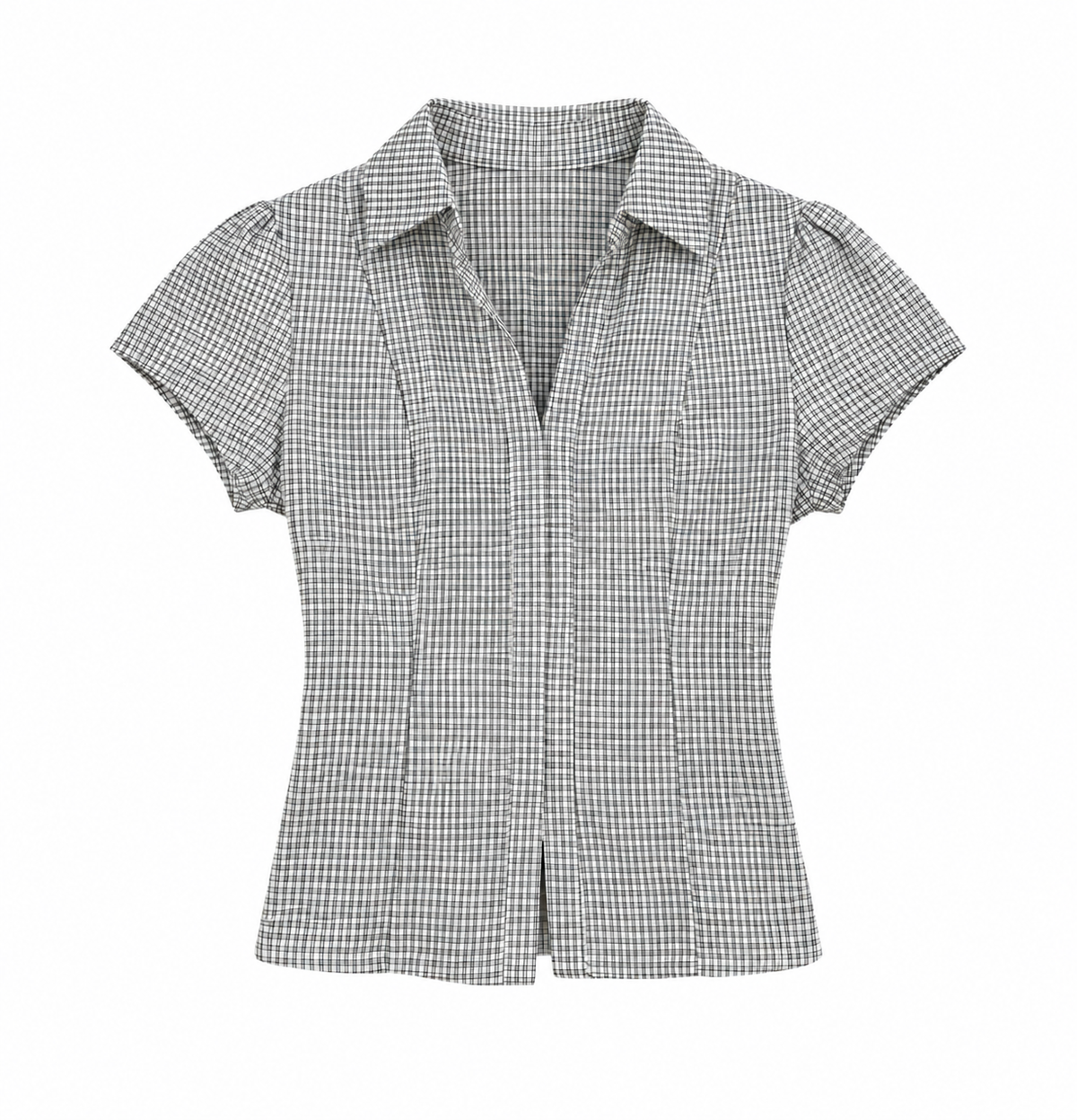 Vintage Check Blouse