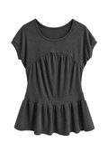 Gathered Peplum Top