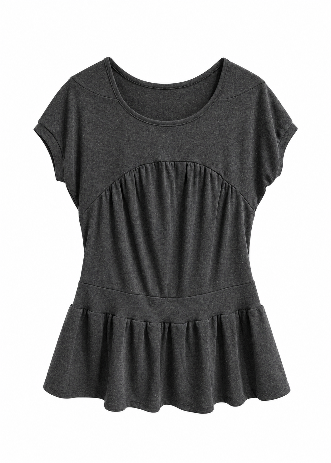 Gathered Peplum Top