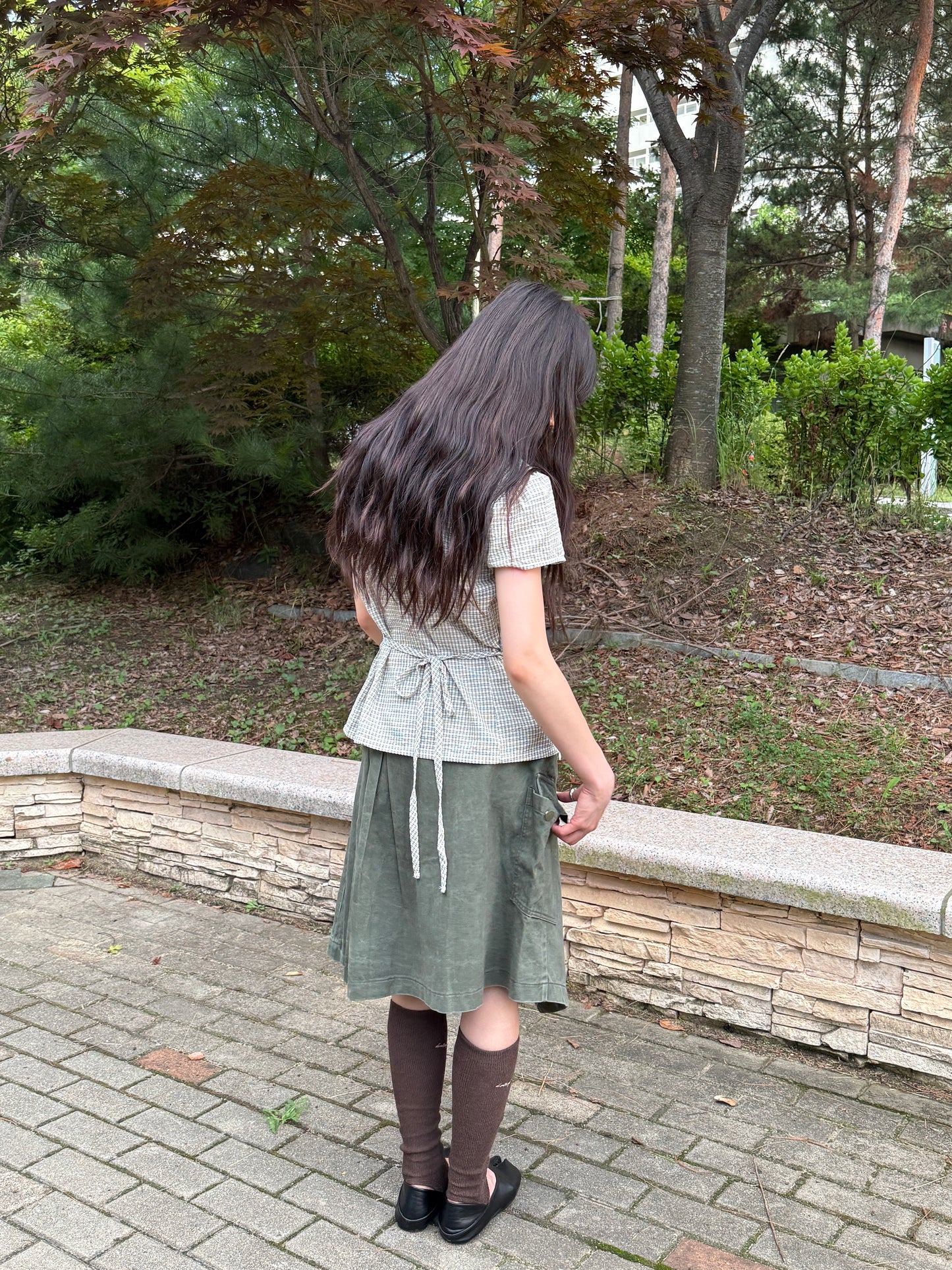 Vintage Check Blouse