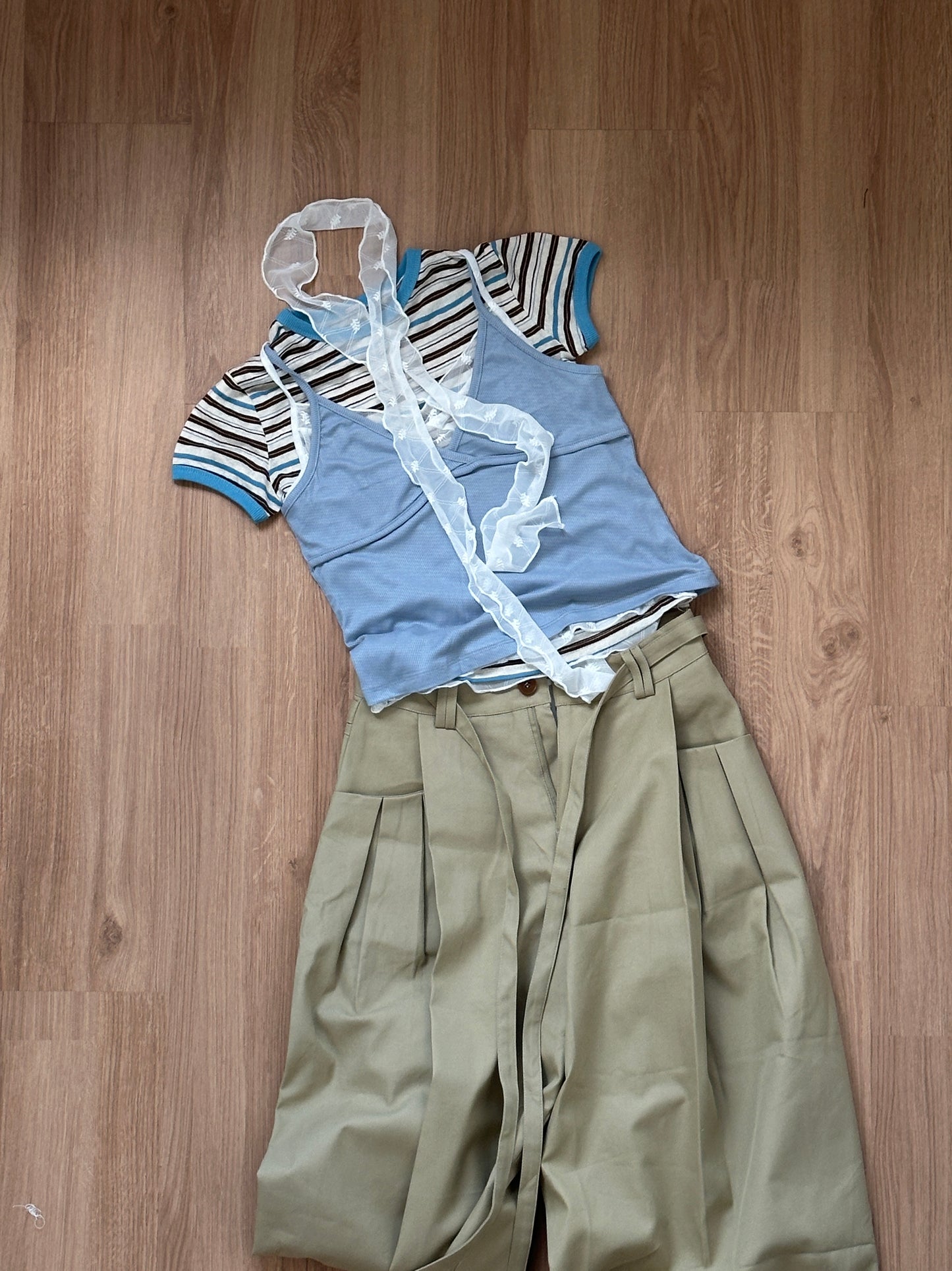Brownie Stripe Top