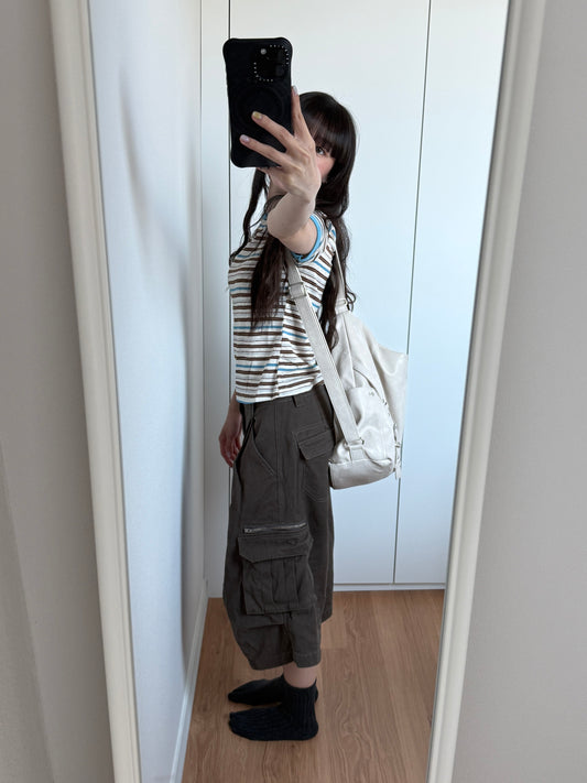 Brownie Stripe Top