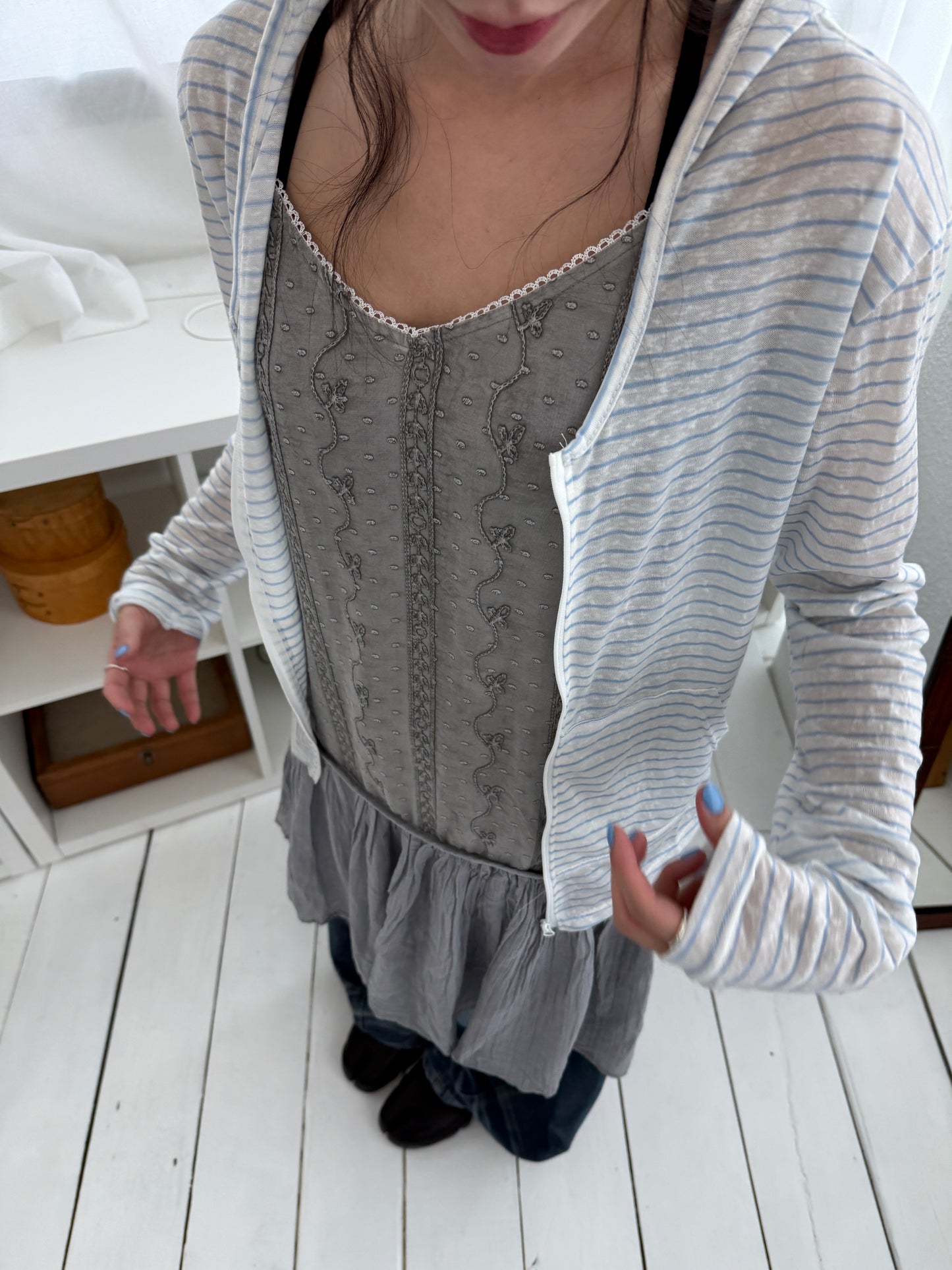 Breeze Stripe Hoodie