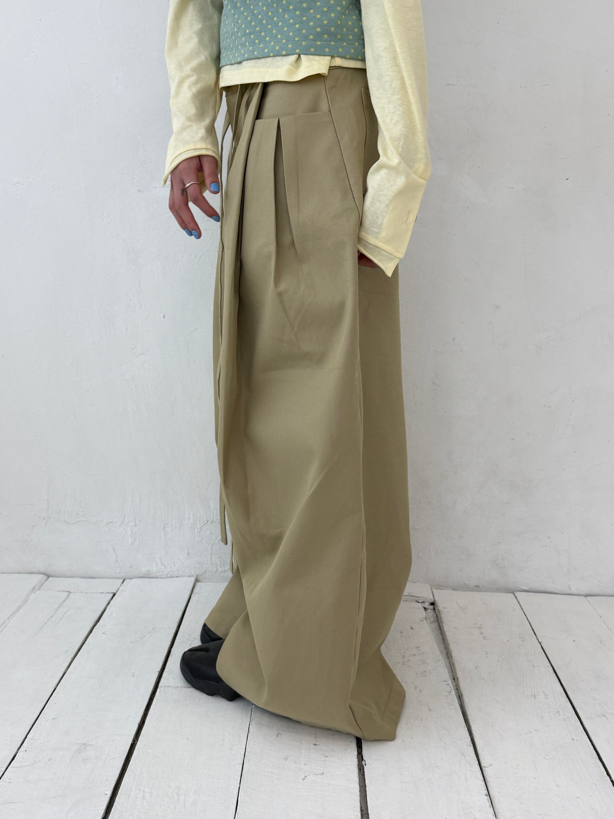Double Strap Wide Pants