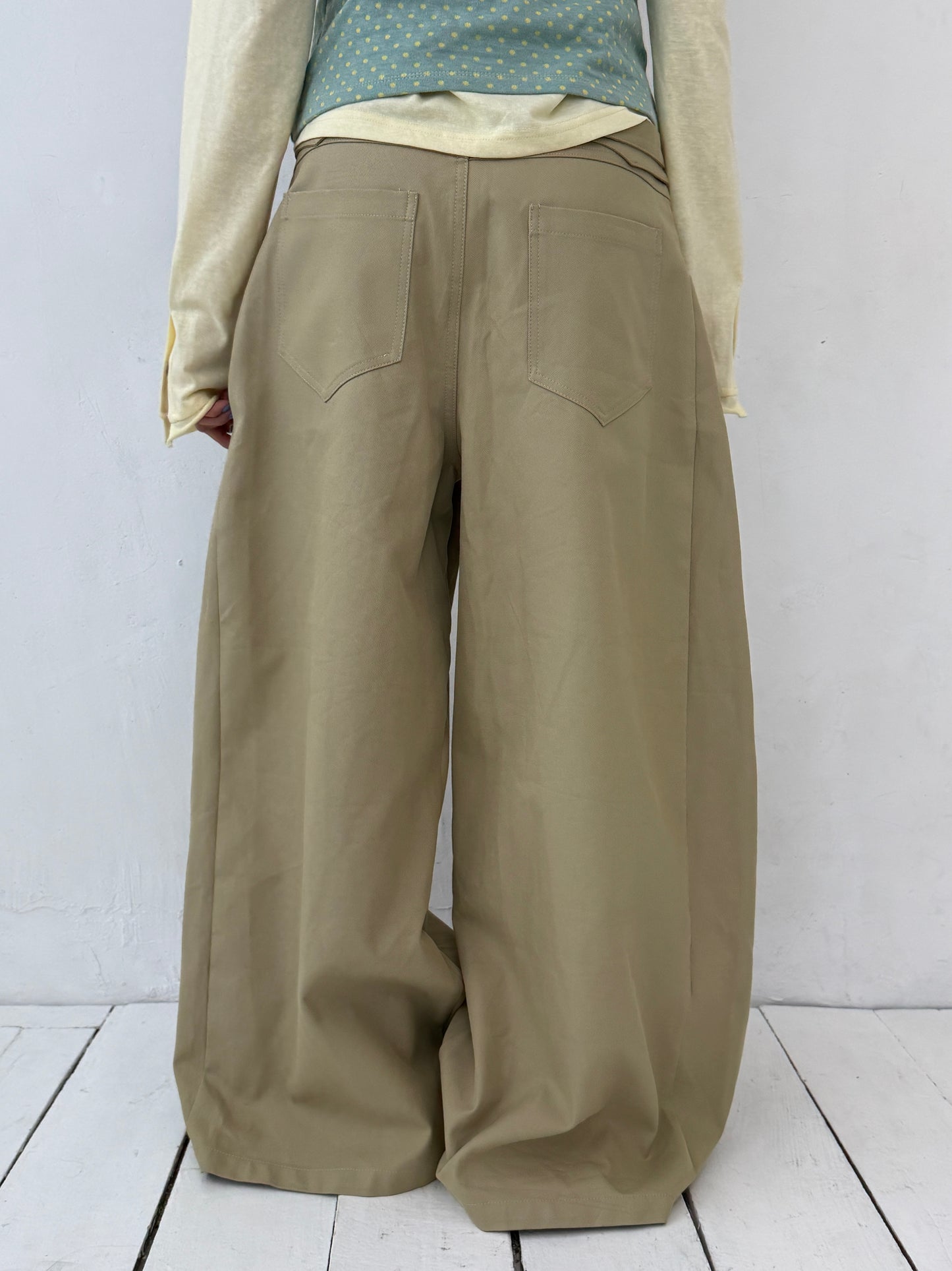 Double Strap Wide Pants