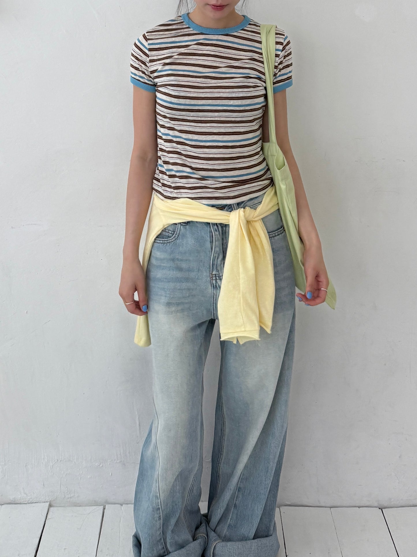 Brownie Stripe Top